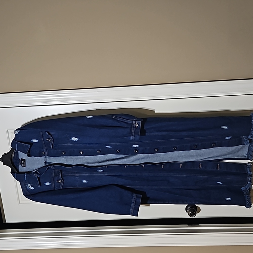 Women Long Denim Jacket
